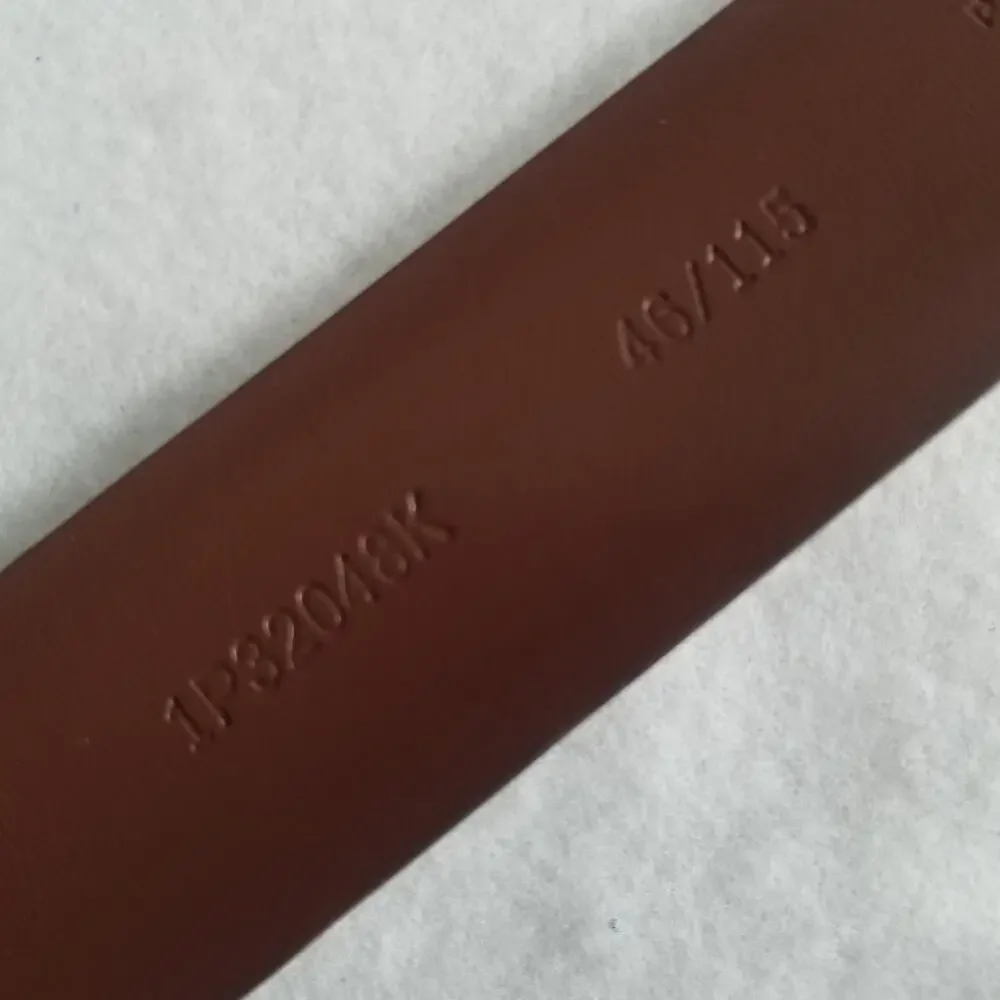Perry Ellis Portfolio Leather Belt, Genuine Leather, Size 46/115